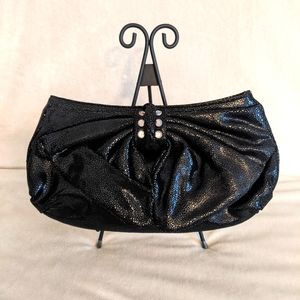 Judith Ripka Sparkle Leather Clutch.